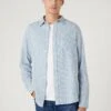 Wrangler 1 Pocket - Overhemd - Captains Blue -Kleding Discountwinkel 0930ed071a4f4c7f981fd3830d5481f8
