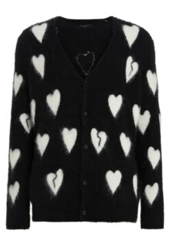 AllSaints Amore - Vest - Black/White -Kleding Discountwinkel 11f8947207b54c10be9aa6d2e6b1cdc9