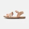 Friboo Leather Strappy Sandals - Sandalen - Rose Gold/Coloured -Kleding Discountwinkel 126e30a9438449fda1265e0731f36624