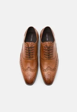 Pier One Leather - Veterschoenen - Cognac -Kleding Discountwinkel 15f1d142a8814a208bbc0e7f2bb30aed