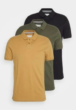 Uitgelichte producten 5 Pier One 3 Pack - Poloshirt - Camel/Khaki/Black