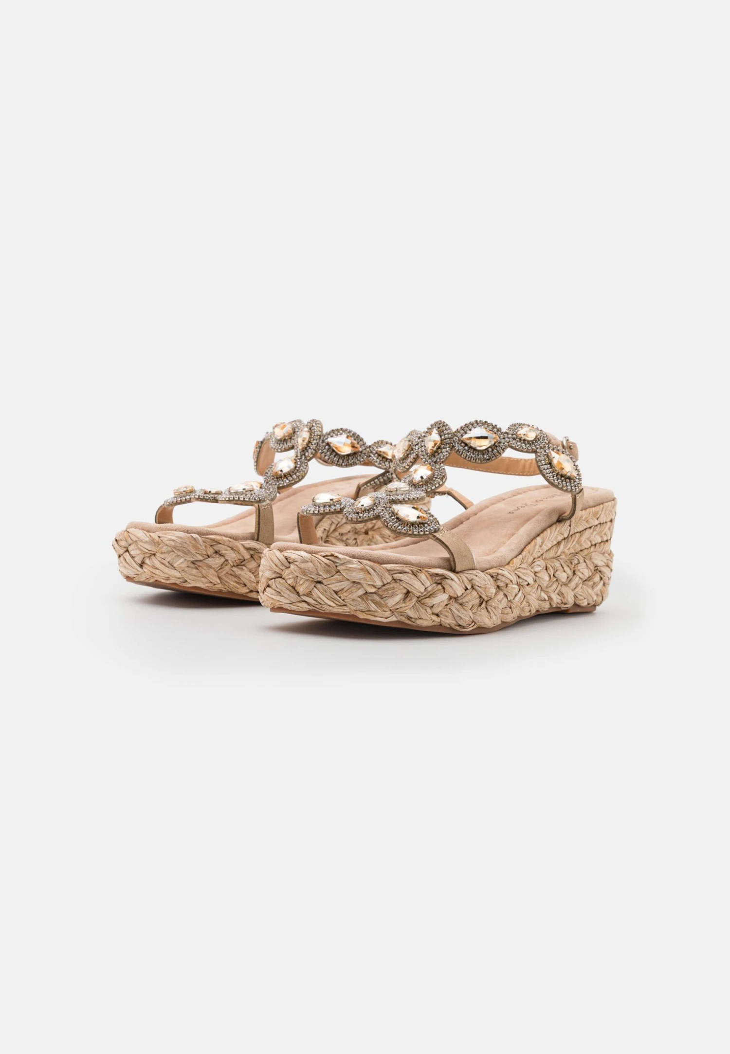 Alma En Pena Sandalen Met Sleehak - Beige 5 Alma En Pena Sandalen Met Sleehak - Beige - Afbeelding 3