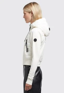 Khujo Dalis Shiny - Jas - Cremeweiß -Kleding Discountwinkel 1b6ef67a5a794287a1a90ef3735a3f7a