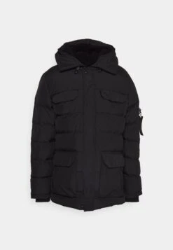 SikSilk Parka Coat - Winterjas - Black -Kleding Discountwinkel 2416e1cad17447e1a28f630db1f00506