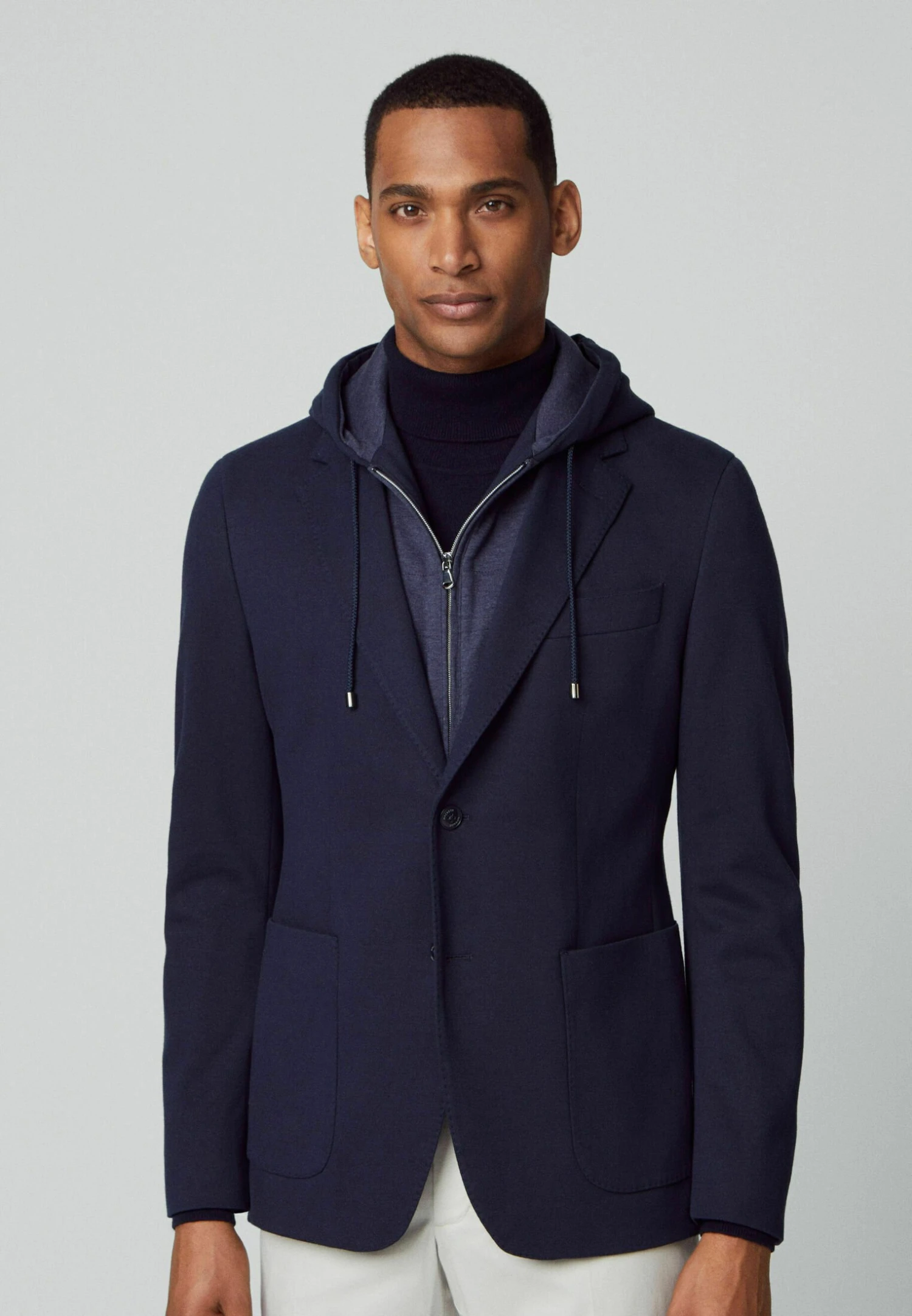 Hackett London Sports W Hooded Bib - Blazer - Navy Blue 3 Hackett London Sports W Hooded Bib - Blazer - Navy Blue