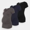 3 Pack - T-Shirt Print - Black /Dark Grey/Dark Blue 2 3 Pack - T-Shirt Print - Black /Dark Grey/Dark Blue -Kleding Discountwinkel 29679c257fe941b2b6b2b1cdb4e7f000