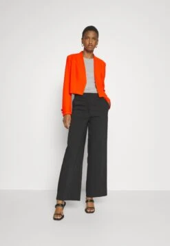 Boss Slim-Fit Cropped Jacket With Collarless Styling - Blazer - Bright Orange -Kleding Discountwinkel 3312aa900d0f45f49115e4640ef0dd5e