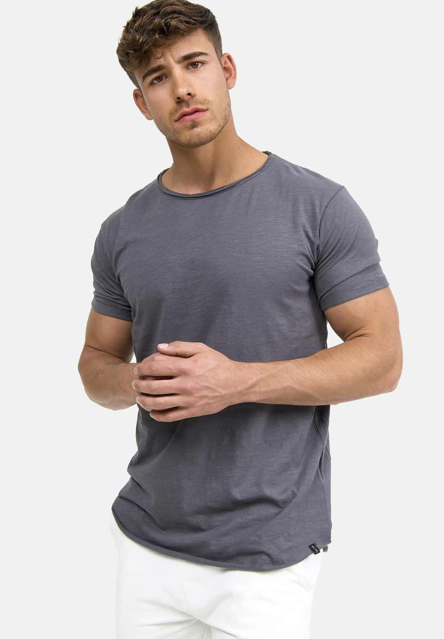 Indicode Jeans Wilbur - T-Shirt Print - Grau 6 Indicode Jeans Wilbur - T-Shirt Print - Grau - Afbeelding 4