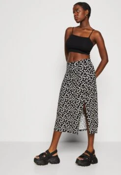 Even&Odd Kokerrok - Black/White/Multi-Coloured -Kleding Discountwinkel 3807f5300854470bad92c14c256328a8