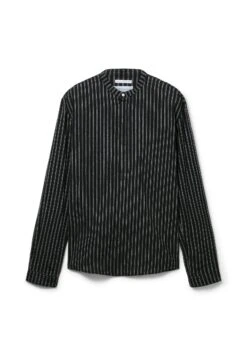 TOM TAILOR Denim Mit Stehkragen - Overhemd - Black Stripe -Kleding Discountwinkel 3af43a1e9dd042b9913751bc718fca83