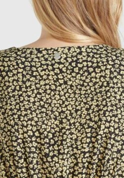 Khujo Borgia - Jumpsuit - Schwarz-Gelb Geblümt -Kleding Discountwinkel 419c911290c4426e916bb1cf7469470c