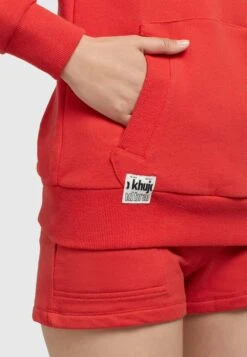 Khujo Rhabea - Hoodie - Rot -Kleding Discountwinkel 43e3ac036a8a4cfc95bb4c1b0197a128