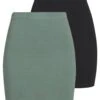Even&Odd 2 Pack - Minirok - Khaki/Black 1 Even&Odd 2 Pack - Minirok - Khaki/Black -Kleding Discountwinkel 4771ba3ccd8a4358af788465ae60352f
