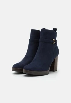 Anna Field Enkellaarsjes Met Plateauzool - Dark Blue -Kleding Discountwinkel 48b62c617936459986dcb99464d9cd10