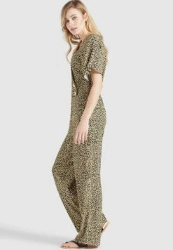 Khujo Borgia - Jumpsuit - Schwarz-Gelb Geblümt -Kleding Discountwinkel 4bc8f74ed863462ab43ba2f03cdd4a85