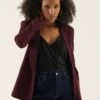 Anna Field Blazer - Bordeaux -Kleding Discountwinkel 519507e583db4e14bec138c19ee571a5