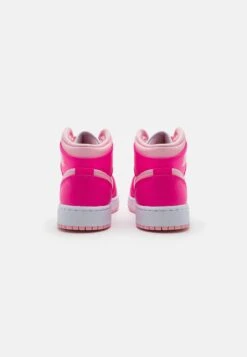 Air Jordan 1 Mid Unisex - Sneakers Hoog - White/Medium Soft Pink/Fierce Pink -Kleding Discountwinkel 54147c2bdaf74e30a1527b4f358fecb2
