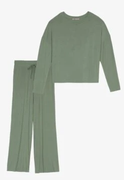 Anna Field Wide Leg - Pyjama - Khaki -Kleding Discountwinkel 56399edf15f94c88bb3bebf375bcf274