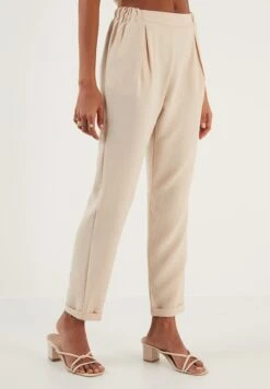 LELA Slim Fit - Broek - Stone -Kleding Discountwinkel 577226ffc90f48359abdd09dfc04a86d