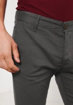 Pier One Chino - Dark Grey -Kleding Discountwinkel 57afc5e7d2fb4fccb50811bdf725c68c