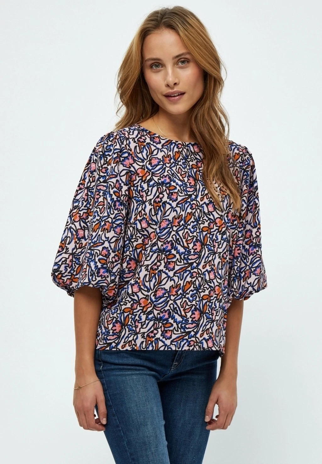 Minus Selia 3/4 Sleeve- Blouse - Ash Rose Print 3 Minus Selia 3/4 Sleeve- Blouse - Ash Rose Print