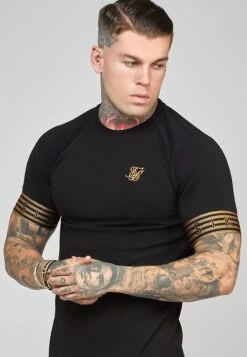 SikSilk Elastic Cuffed- T-Shirt Print - Black -Kleding Discountwinkel 5f093d4ac0534cb889a13fb901fc3871