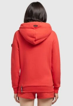 Khujo Rhabea - Hoodie - Rot -Kleding Discountwinkel 6053a6de359843338a2f338ef42539c2