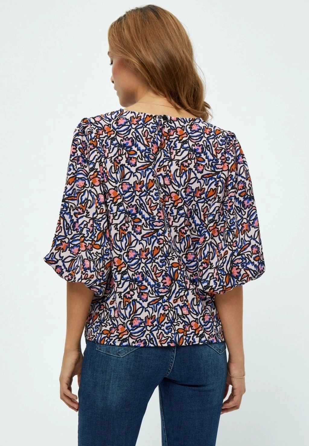 Minus Selia 3/4 Sleeve- Blouse - Ash Rose Print 5 Minus Selia 3/4 Sleeve- Blouse - Ash Rose Print - Afbeelding 3
