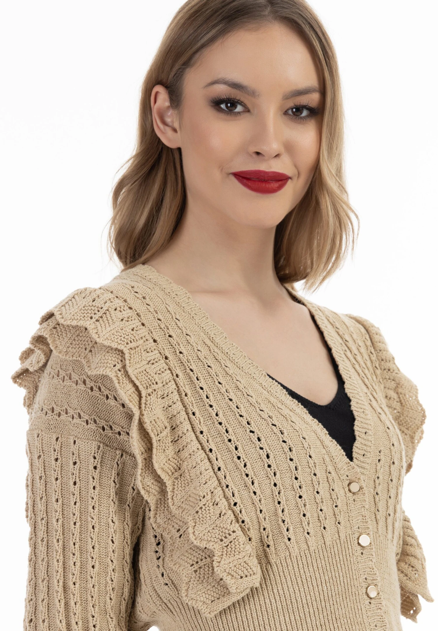 Faina Vest - Sand 6 Faina Vest - Sand - Afbeelding 4