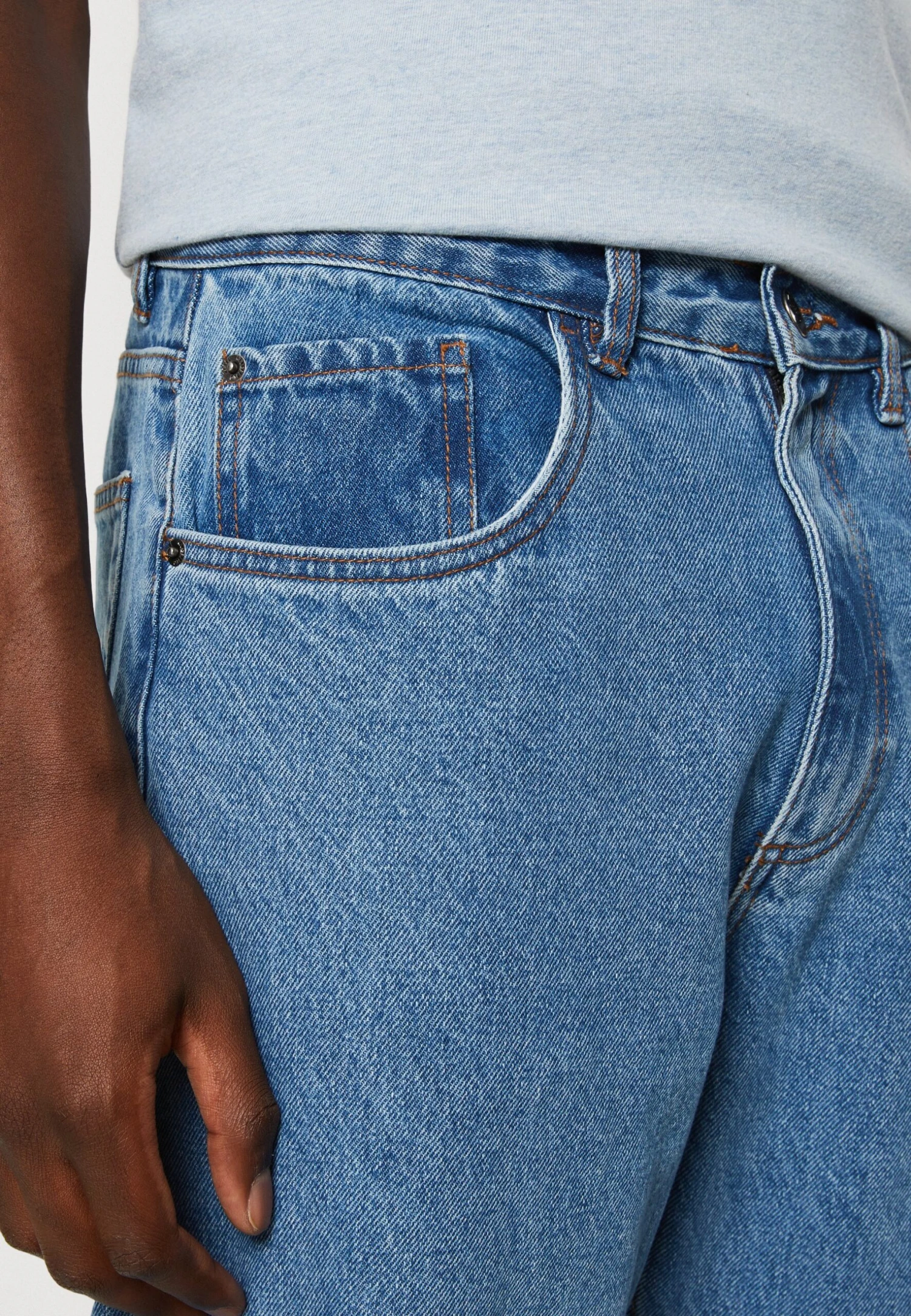 Redefined Rebel Kyoto - Relaxed Fit Jeans - Mid Blue 6 Redefined Rebel Kyoto - Relaxed Fit Jeans - Mid Blue - Afbeelding 4