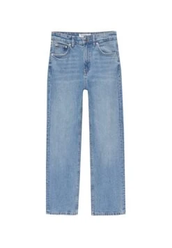 PULL & BEAR High Waist - Straight Leg Jeans - Stone Blue Denim -Kleding Discountwinkel 6c8f3e49e7f846c5958389a273fa11b1