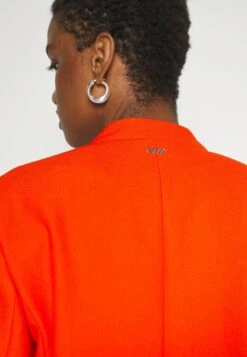 Boss Slim-Fit Cropped Jacket With Collarless Styling - Blazer - Bright Orange -Kleding Discountwinkel 6f7874f6fcf24bdca8450114e8ba7098