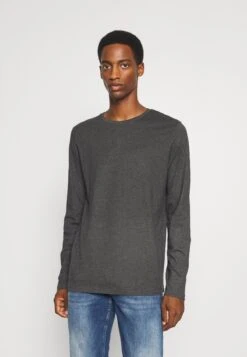 Pier One 2 Pack - Longsleeve - Dark Grey/Black -Kleding Discountwinkel 70e48c0264fa41f993b620de442723a7