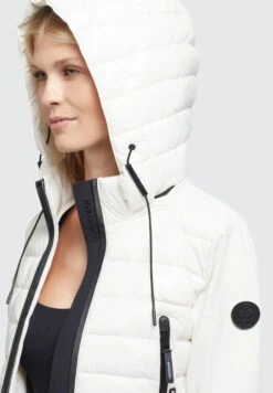 Khujo Dalis Shiny - Jas - Cremeweiß -Kleding Discountwinkel 73b2e462d0044942b12e4f2ea97ed8a2