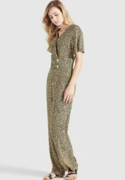 Khujo Borgia - Jumpsuit - Schwarz-Gelb Geblümt -Kleding Discountwinkel 745f0e320a9040d5b7ce3f5c9bd55945