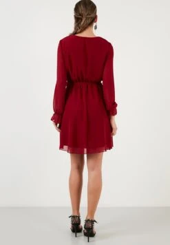 LELA Mini- Jurk - Bordeaux -Kleding Discountwinkel 74d1d23a325f46848303e7459e248be2