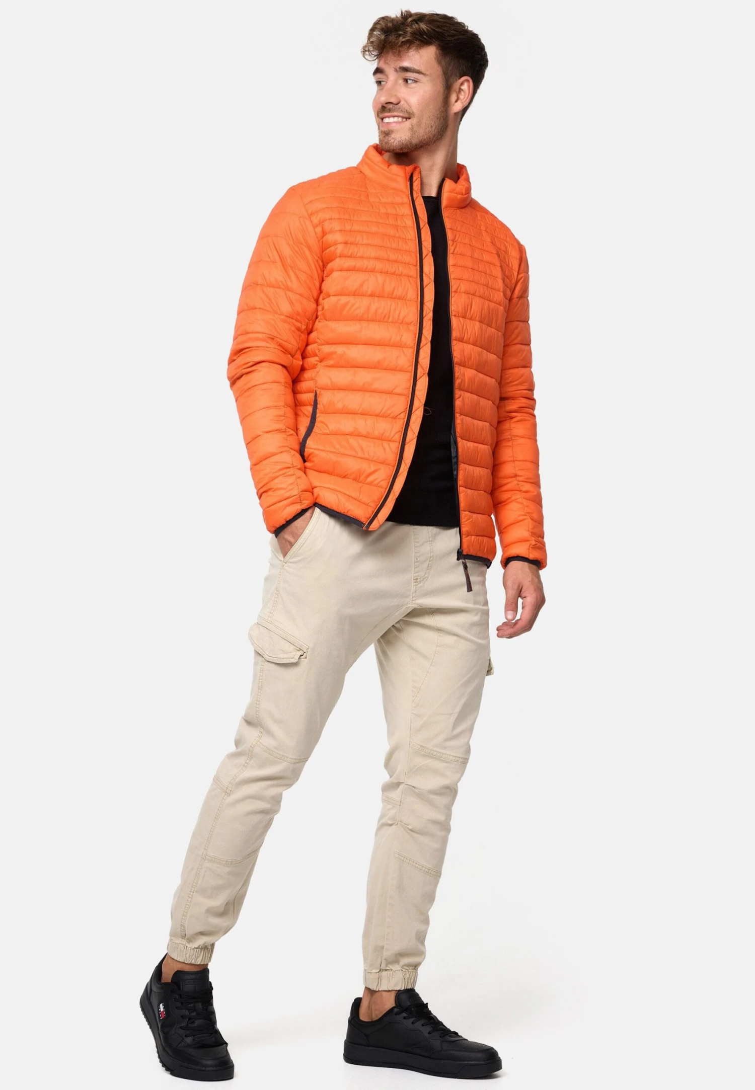 Indicode Jeans Jas - Orange 4 Indicode Jeans Jas - Orange - Afbeelding 2