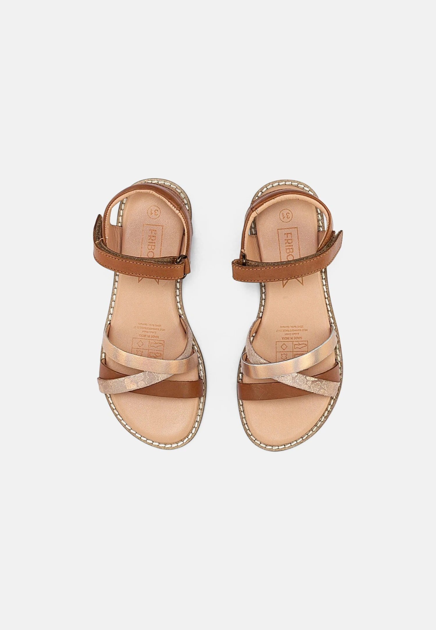 Friboo Leather Sandals - Sandalen - Cognac 6 Friboo Leather Sandals - Sandalen - Cognac - Afbeelding 4