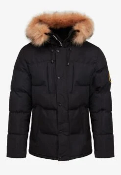 Oshawa Puffer Parka Jacket - Winterjas - Black -Kleding Discountwinkel 80a109ed6c1c4001b0d5ce7428b09ef9