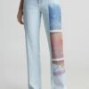 Calvin Klein Jeans High Rise Printed - Straight Leg Jeans - Denim Light -Kleding Discountwinkel 83a8cdb9a40845cba55f8e6b654aecf2