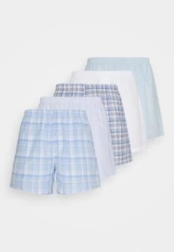 Pier One 5 Pack - Boxershort - Light Blue/White -Kleding Discountwinkel 843919d02a024465b4f0a52da0998e48