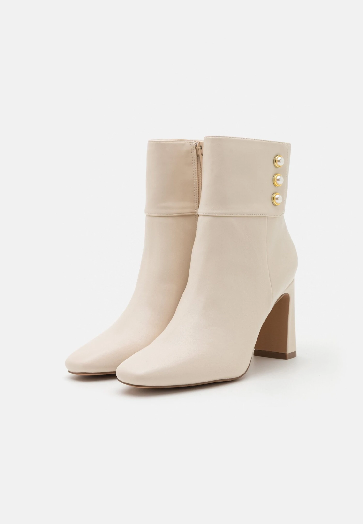 Anna Field Enkellaarsjes Met Hoge Hak - Beige 4 Anna Field Enkellaarsjes Met Hoge Hak - Beige - Afbeelding 2