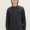 TOM TAILOR Denim Mit Stehkragen - Overhemd - Black Stripe -Kleding Discountwinkel 8c2d2aa462ae41a09446339aef6db911