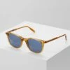 Mont Blanc Snowcap Round Acetate Sunglasses - Zonnebril - Yellow/Blue -Kleding Discountwinkel 9802fa85852043dc9c4b0c1116729498