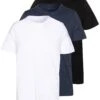 Pier One 3 Pack - T-Shirt Basic - Black/White/Blue -Kleding Discountwinkel 9a7be9f8e1a446199ff4f3bca527601a