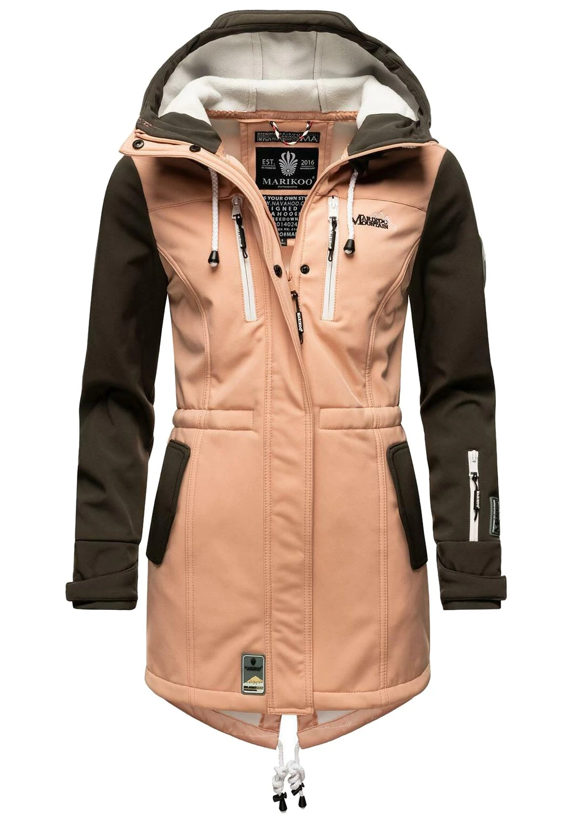 Marikoo Zimtzicke - Parka - Rose Anthracite 3 Marikoo Zimtzicke - Parka - Rose Anthracite