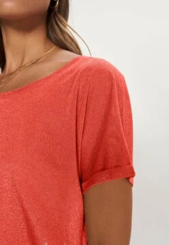 Mos Mosh Kay Tee - T-Shirt Basic - Burnt Ochre -Kleding Discountwinkel 9b4e1209f78c49ef8443629c0112700a