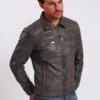 Lee Cooper Leather Jacket With Collar Shirt - 2 Split Side Pockets - - Leren Jas - Vintage Grey 2 Lee Cooper Leather Jacket With Collar Shirt - 2 Split Side Pockets - - Leren Jas - Vintage Grey -Kleding Discountwinkel 9c1c5fbb875a47148e8336060991fe7a