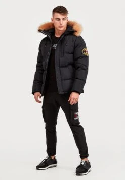Oshawa Puffer Parka Jacket - Winterjas - Black -Kleding Discountwinkel a170abff66ed4ff7843b8b64cfa2771f