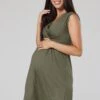 Happy Mama Jurk - Khaki -Kleding Discountwinkel a6d64115caa24f0f800927015ae621f7